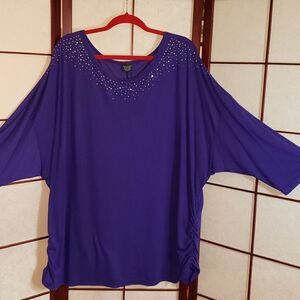 Faded Glory Purple Plus Size Top